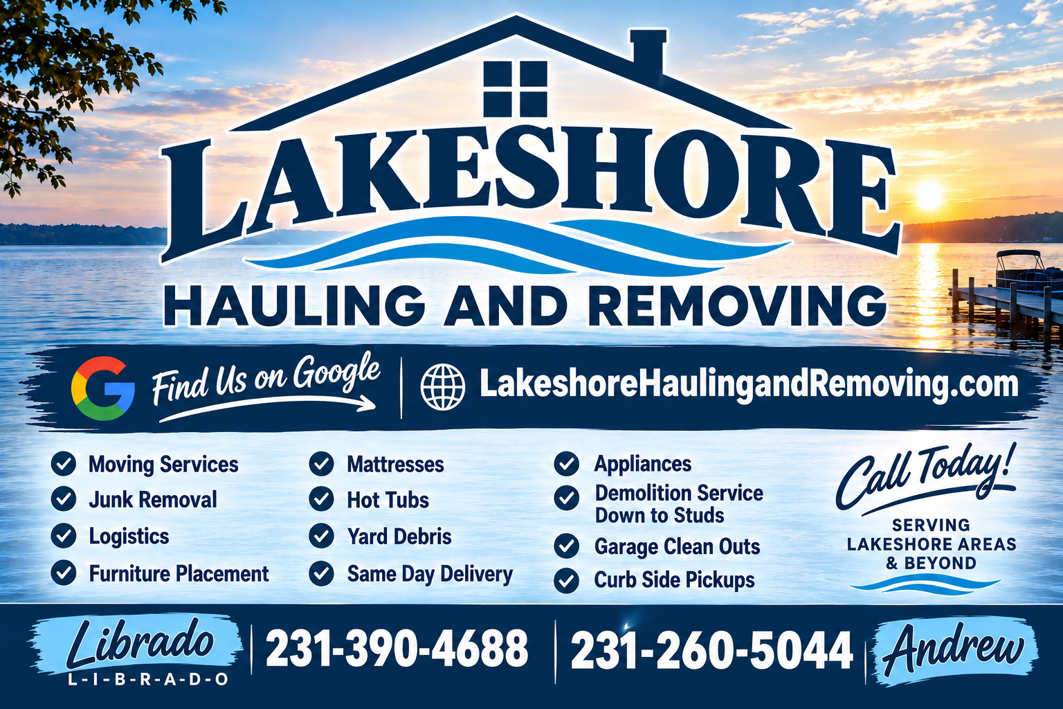 Lakeshore Hauling and Removing logo